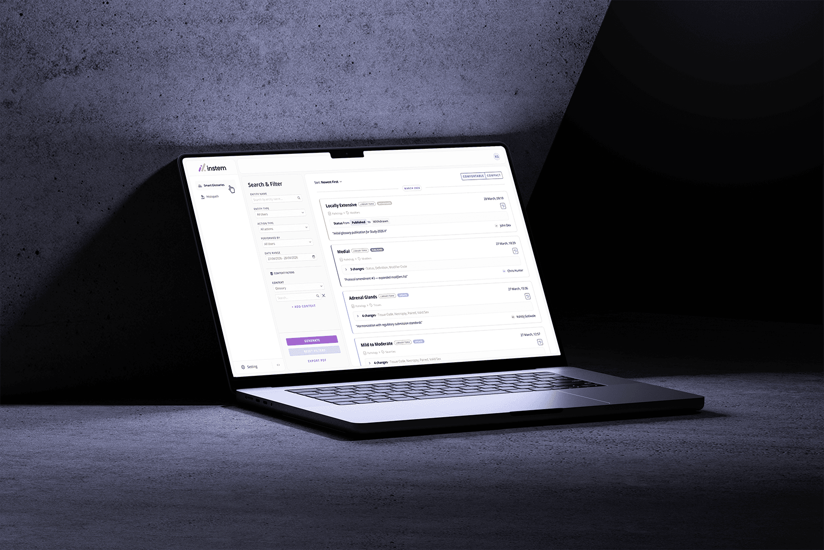 Audit for LifeSciences — laptop mockup